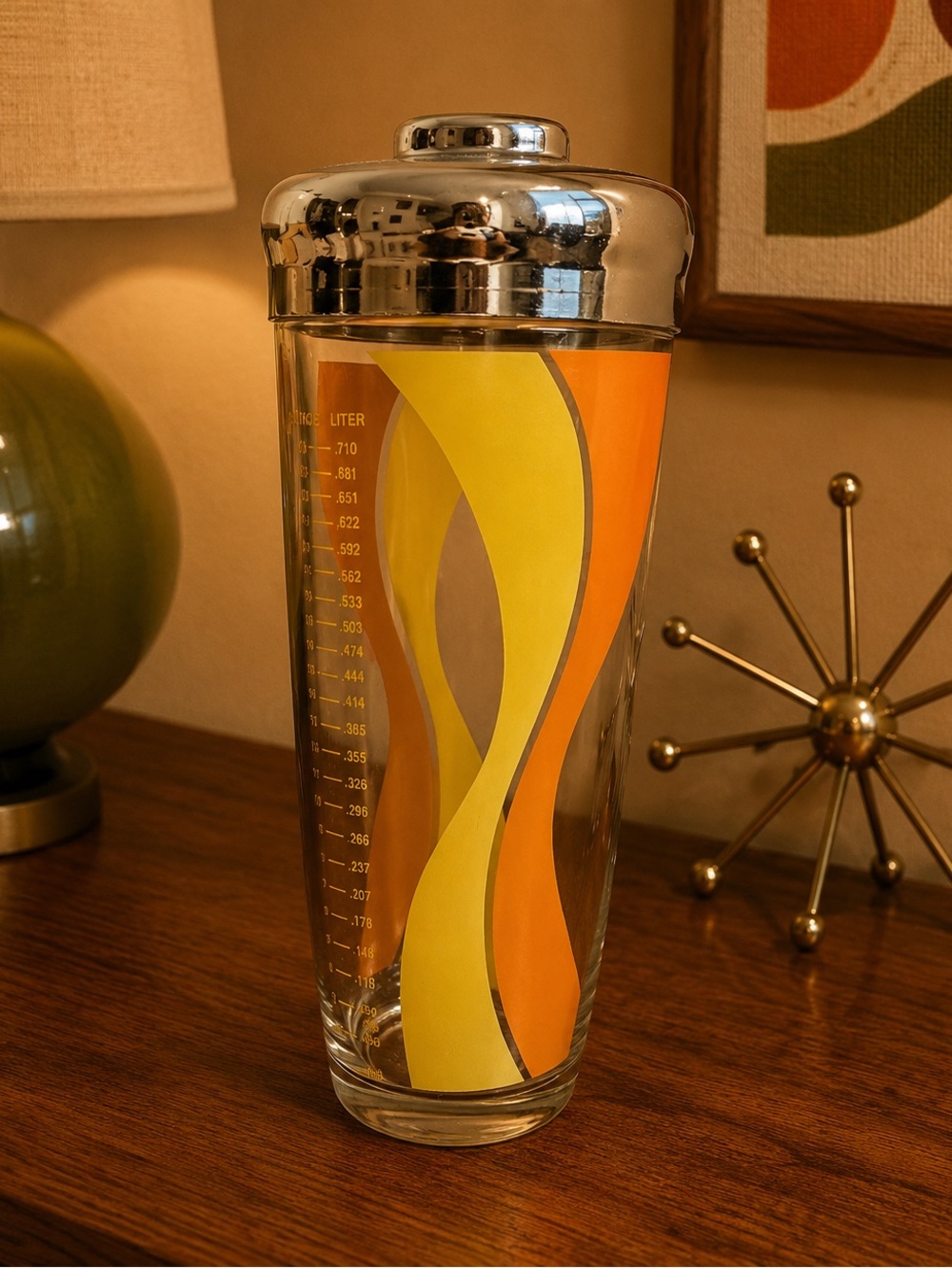 IRVINWARE Shaker Yellow & Orange Glass